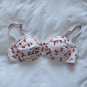 Wild Fable Cherry bikini top NWT large swimsuit